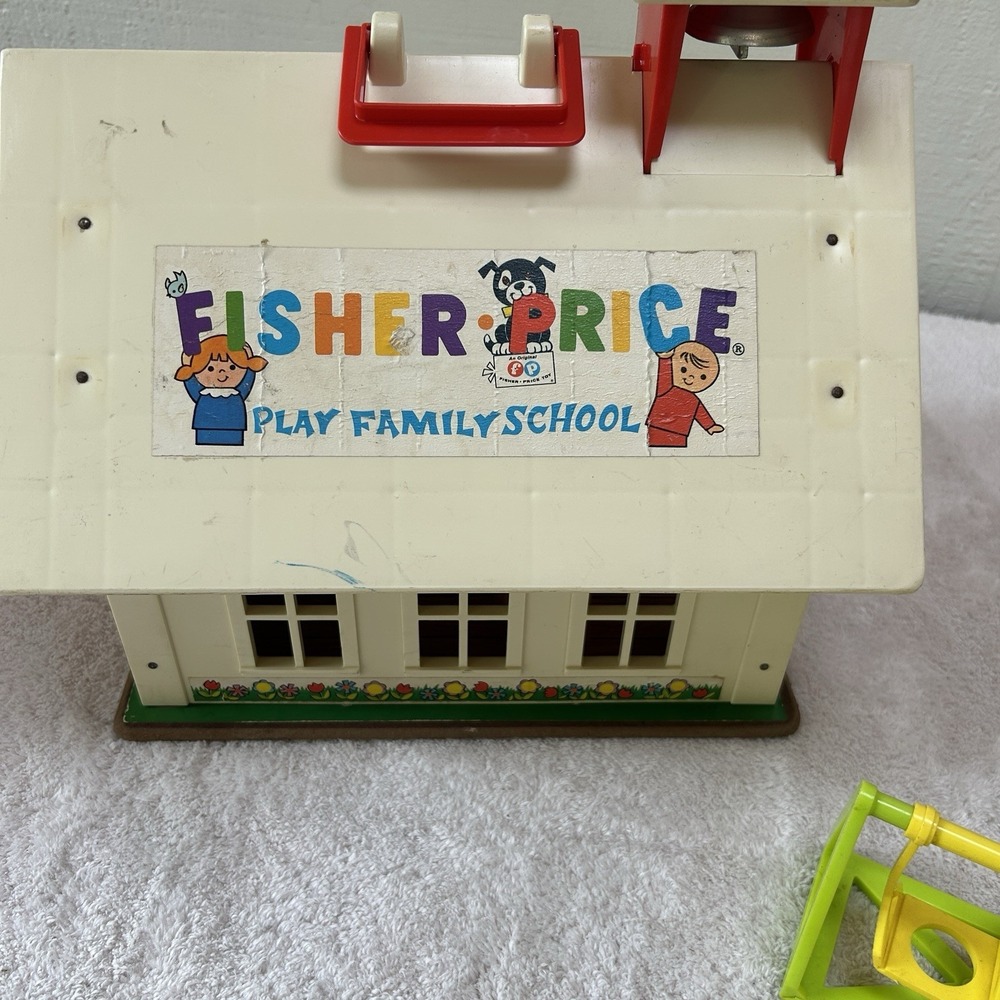 Vintage 1971 Fisher Price Little People School House 923 - Picture 7 of 9